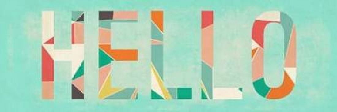 Posterazzi Hello Canvas Art - Sd Graphics Studio (12 x 36)