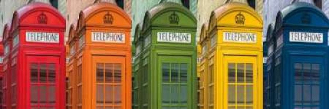 Posterazzi Hello London Canvas Art - Assaf Frank (12 x 36)