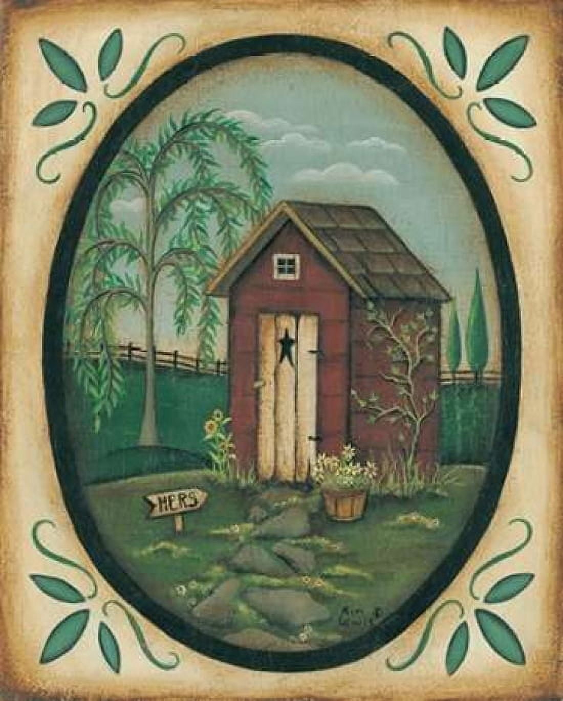 Posterazzi Her Outhouse Canvas Art - Kim Lewis (24 x 30)