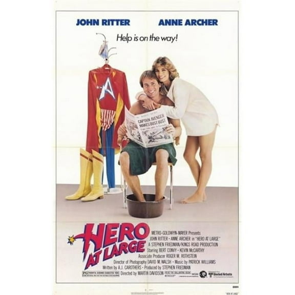 Posterazzi  Hero at Large Movie Poster - 11 x 17 in.