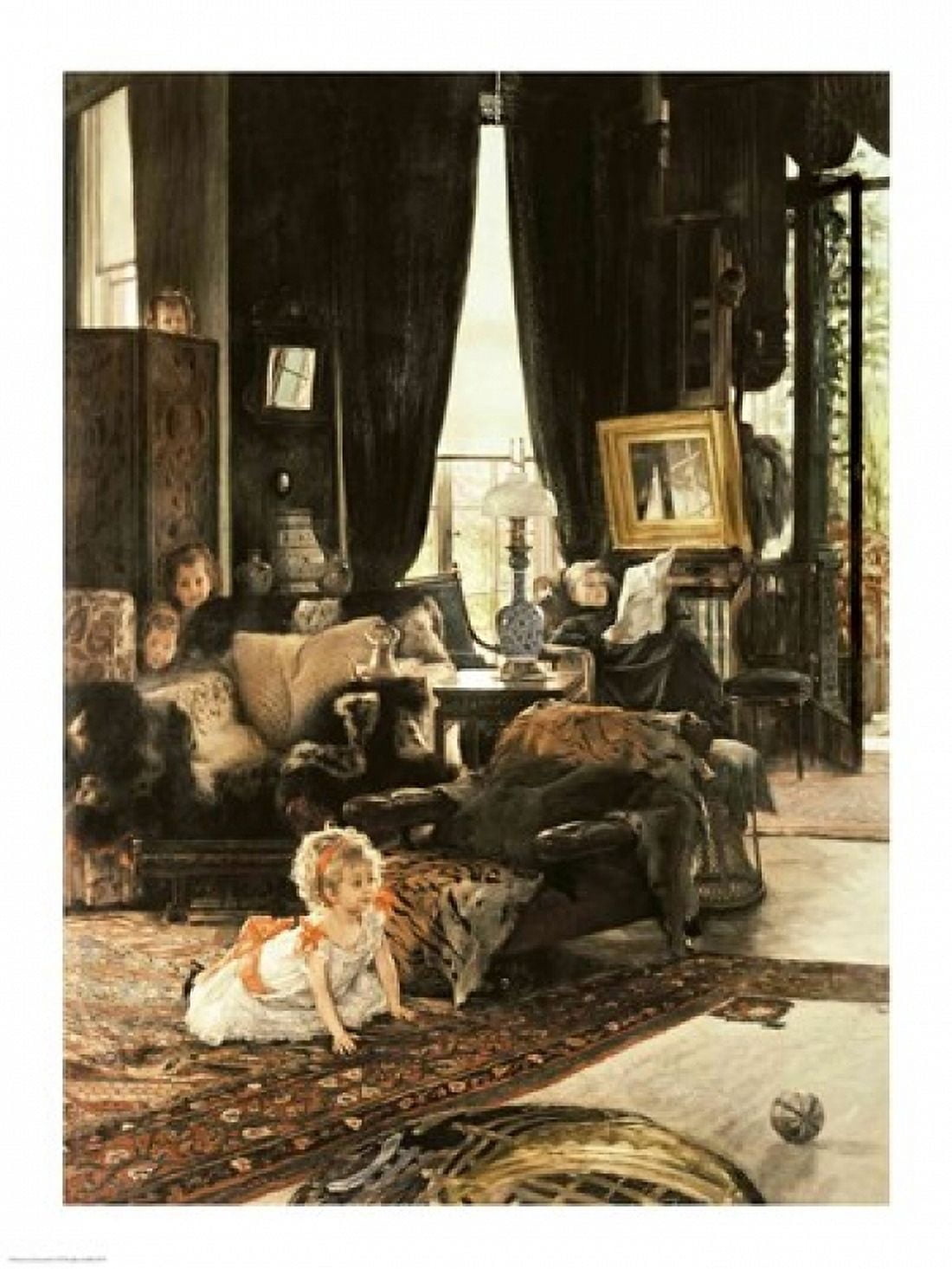 Posterazzi Hide and Seek Canvas Art - James Jacques Joseph Tissot (24 x 36)