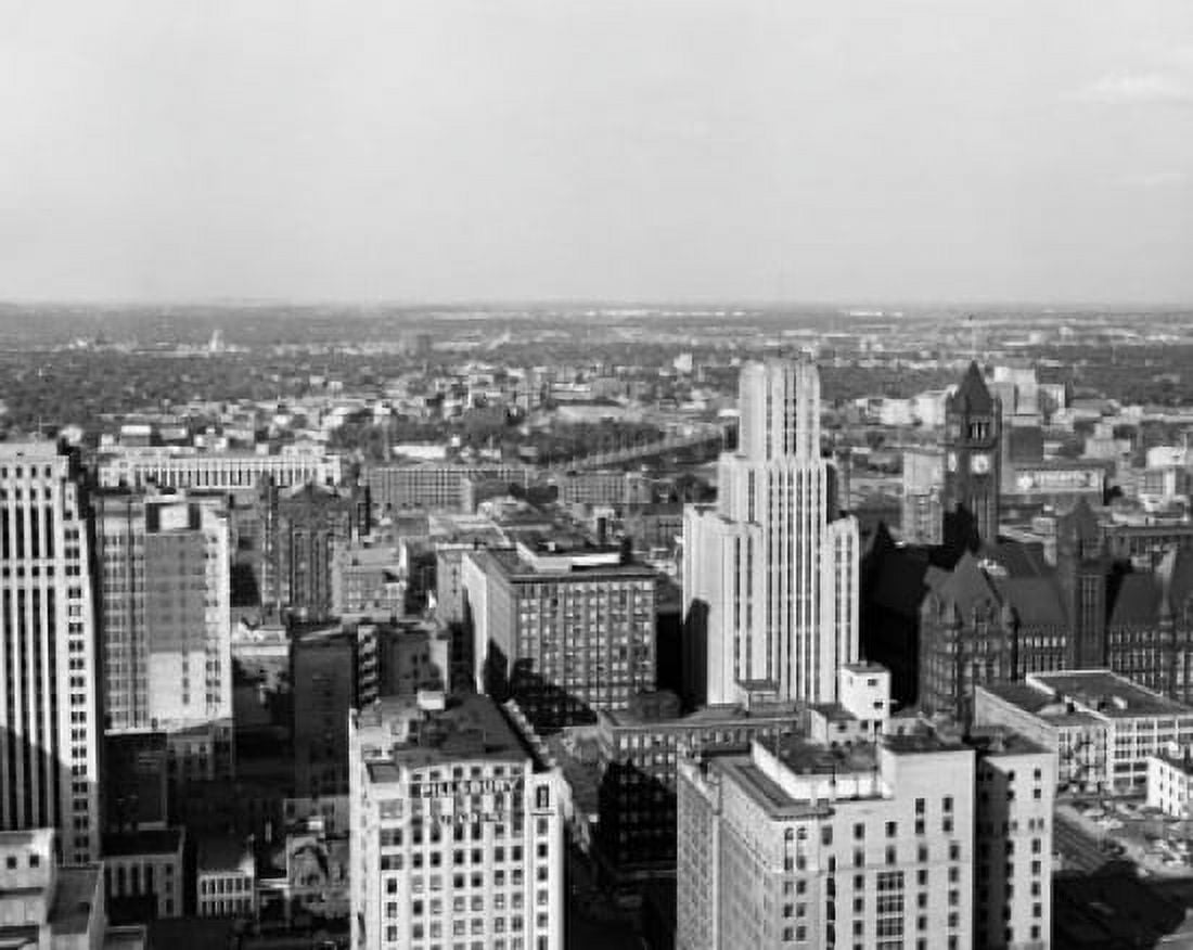 Posterazzi High angle view of a city Minneapolis Minnesota USA Canvas Art - (24 x 36)