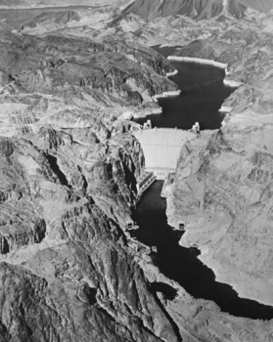 Posterazzi High angle view of a dam Hoover Dam Colorado River Arizona-Nevada Border USA Canvas Art -  (24 x 36)