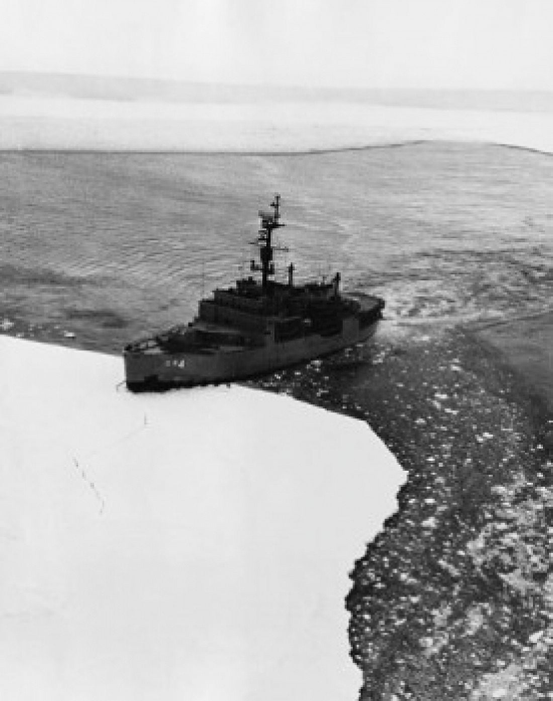 Posterazzi High angle view of an ice-breaker in the ocean Antarctica Canvas Art - (24 x 36)