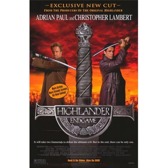 Posterazzi  Highlander Endgame Movie Poster - 11 x 17 in.