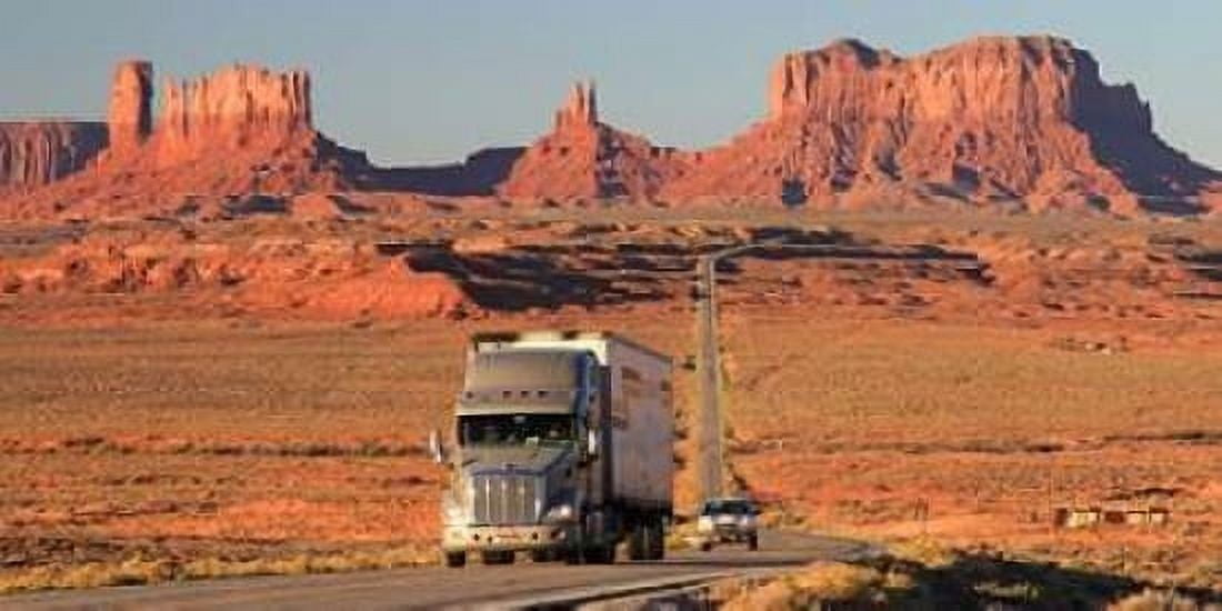 Posterazzi Highway Monument Valley USA Canvas Art - Vadim Ratsenskiy (10 x 20)