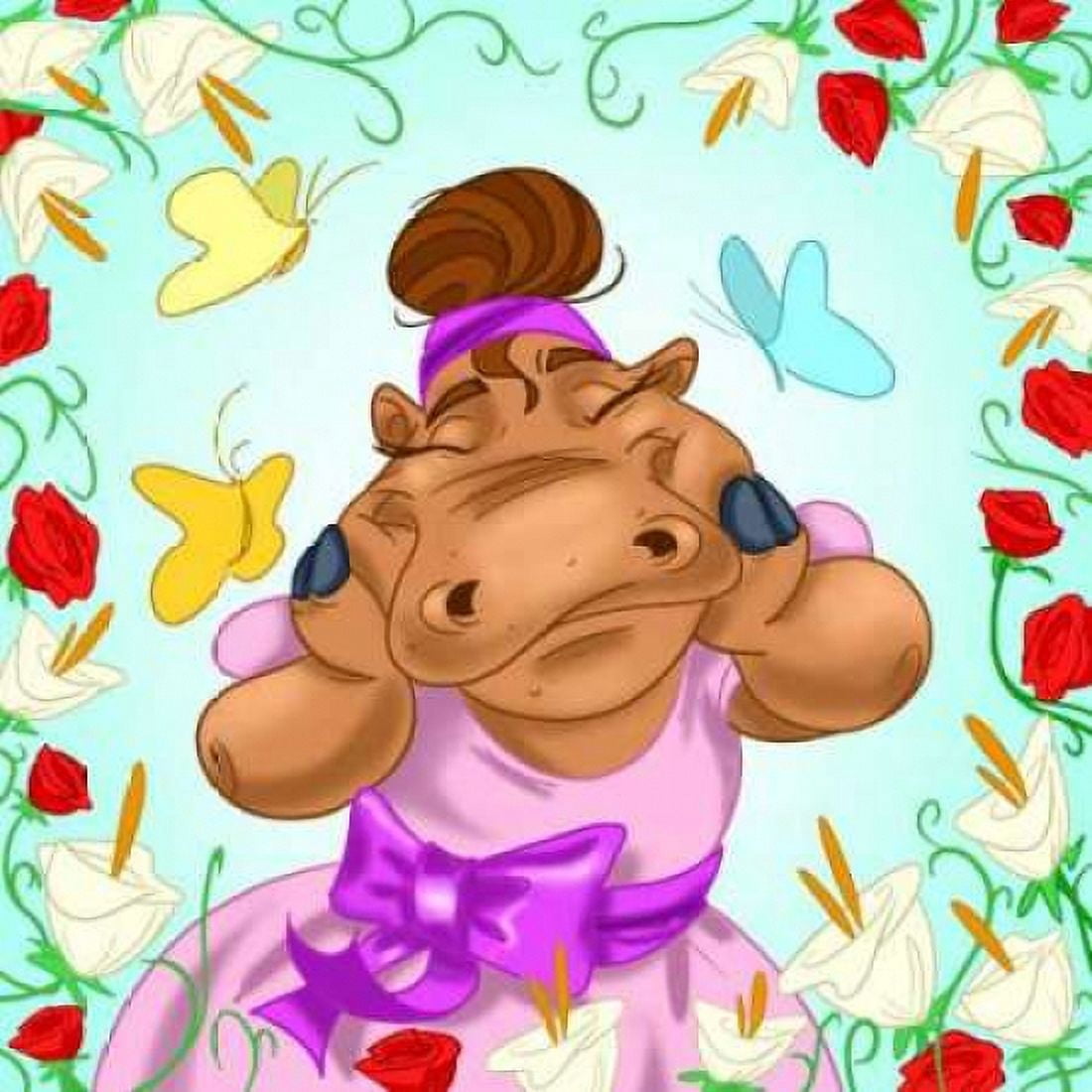 Posterazzi Hippopotamus ballerina Canvas Art - A - Perez Alvez (24 x 24)