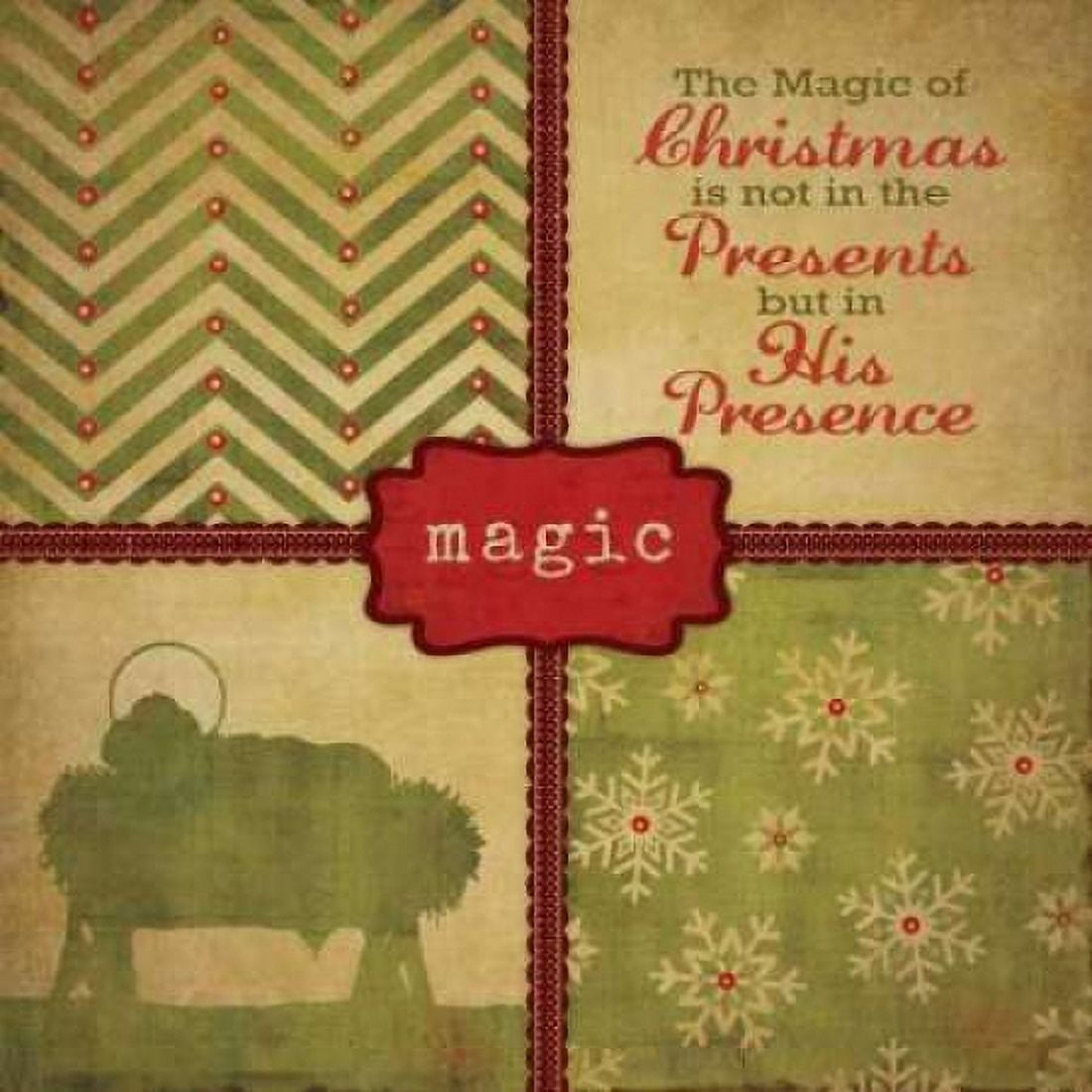 Posterazzi His Presence - Green Canvas Art - Stephanie Marrott (24 x 24)