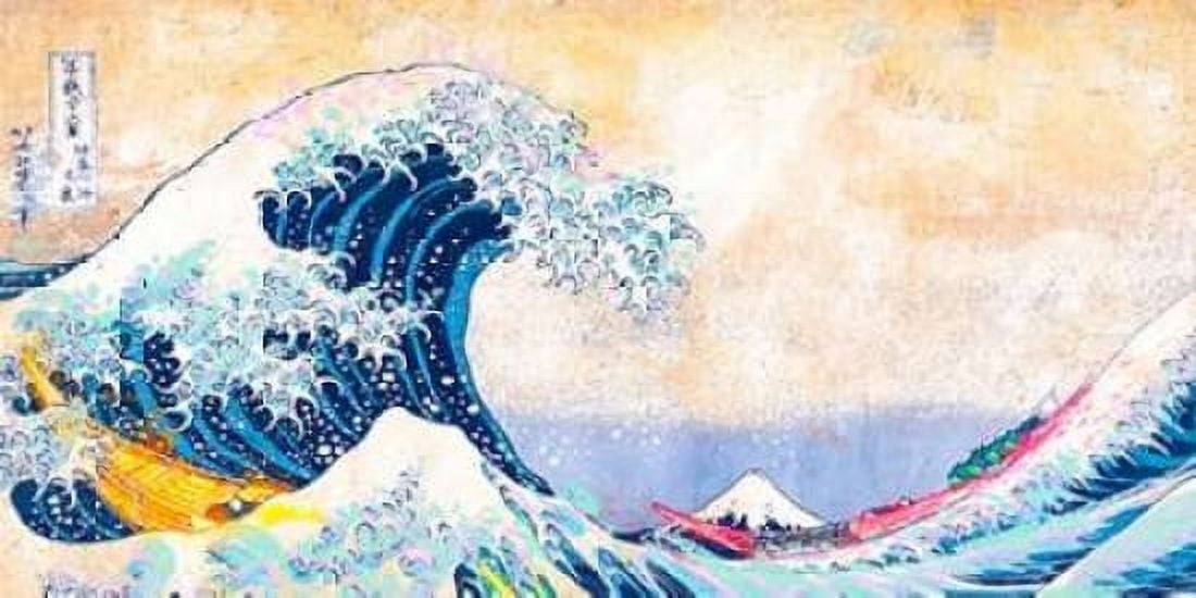 Posterazzi Hokusais Wave 20 (detail) Canvas Art - Eric Chestier (24 x 48)
