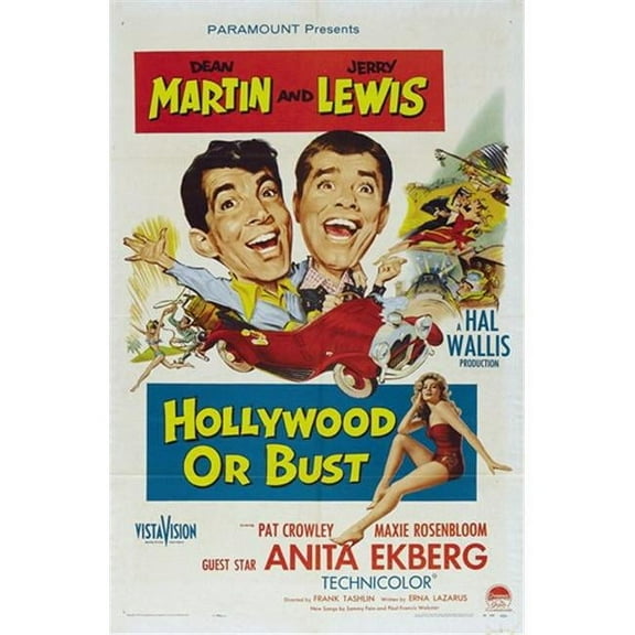 Posterazzi  Hollywood or Bust Movie Poster - 11 x 17 in.