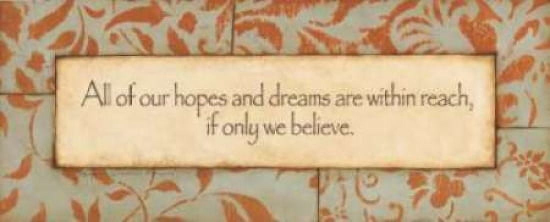 Posterazzi Hopes and Dreams Canvas Art - Stephanie Marrott (24 x 48)