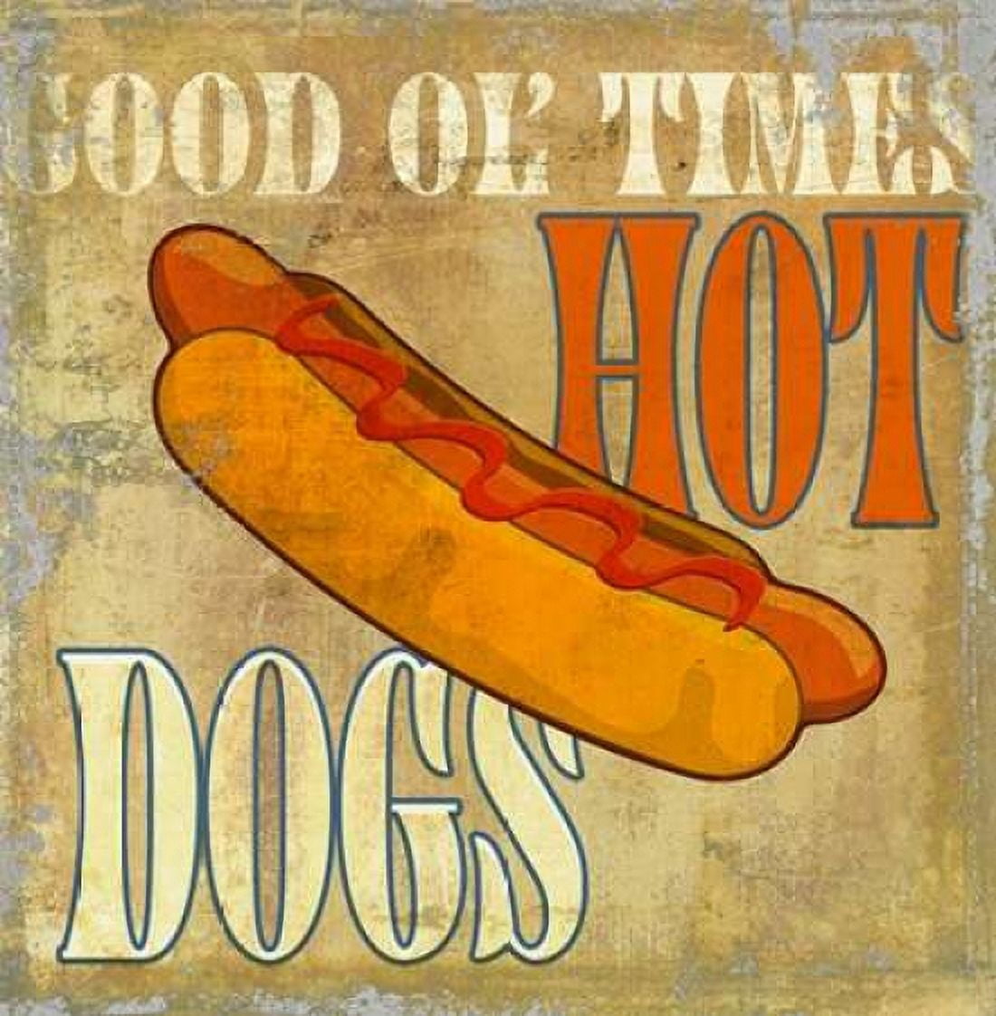 Posterazzi Hot Dog Canvas Art - Skip Teller (24 x 24)