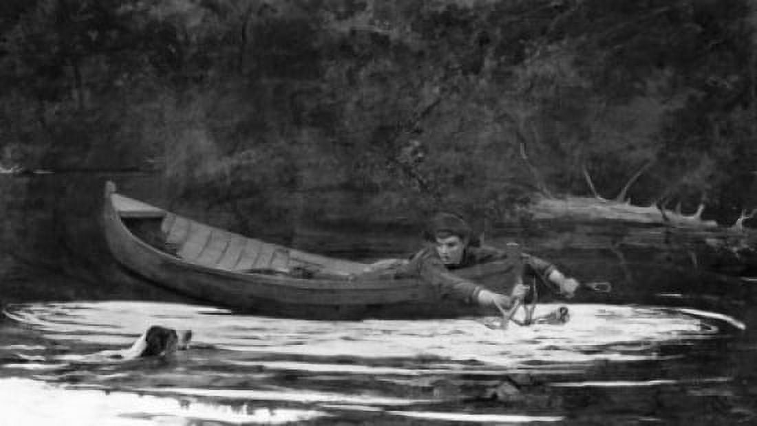 Posterazzi Hound and Hunter by Winslow Homer oil on canvas 1892 1836-1910 USA Washington DC National Gallery of Art Canvas Art - Winslow Homer (24 x 36)