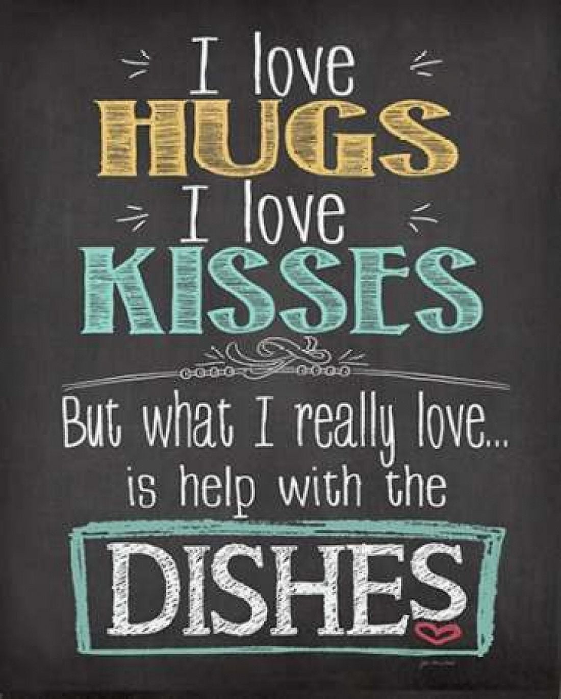 Posterazzi Hugs and Kisses Canvas Art - Jo Moulton (24 x 30)