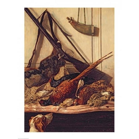 Posterazzi BALXIR220775LARGE Hunting Trophies 1862 Poster Print by Claude Monet - 24 x 36 in. - Large