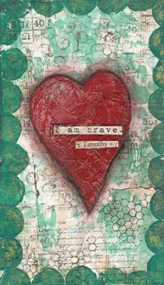 Posterazzi I Am Brave Canvas Art - Cassandra Cushman (24 x 36)