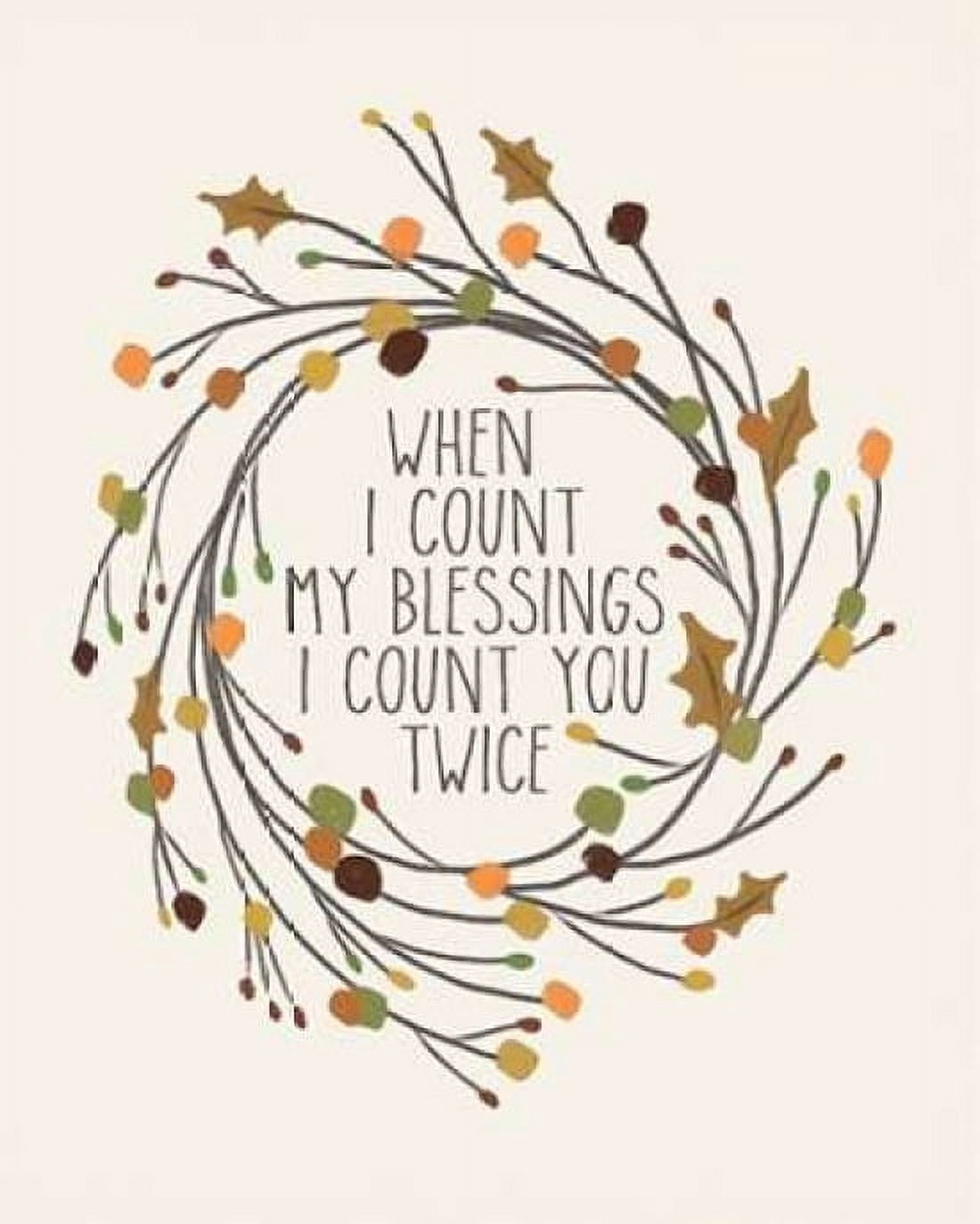 Posterazzi I Count You Twice Canvas Art - Jo Moulton (24 x 30)