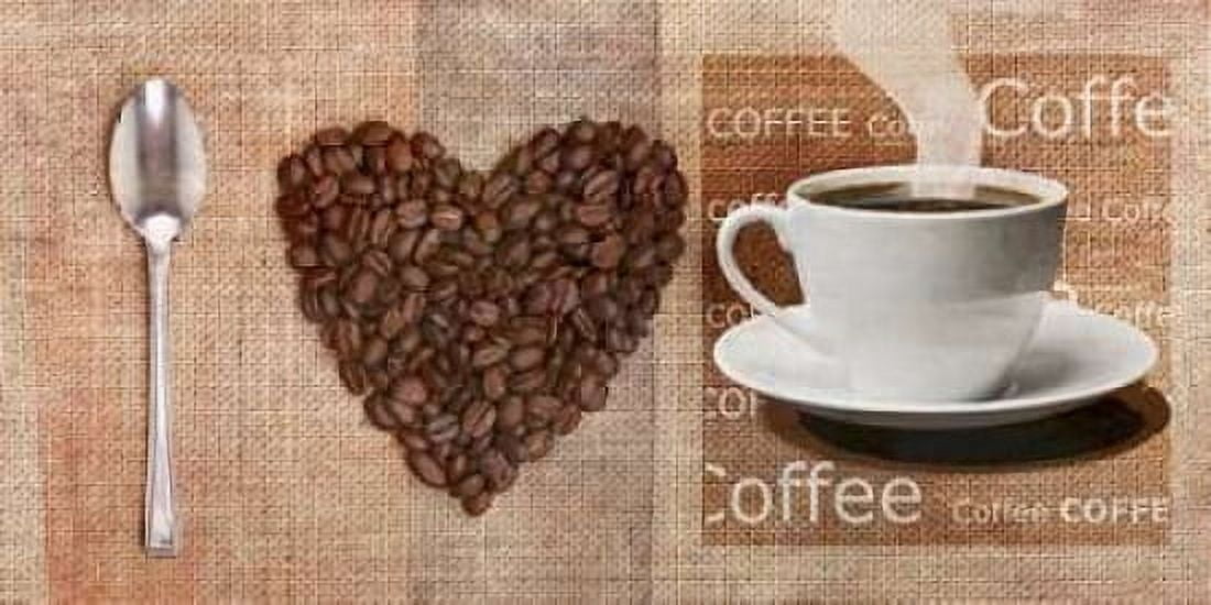 Posterazzi I Love Coffee Canvas Art - Skip Teller (24 x 48)