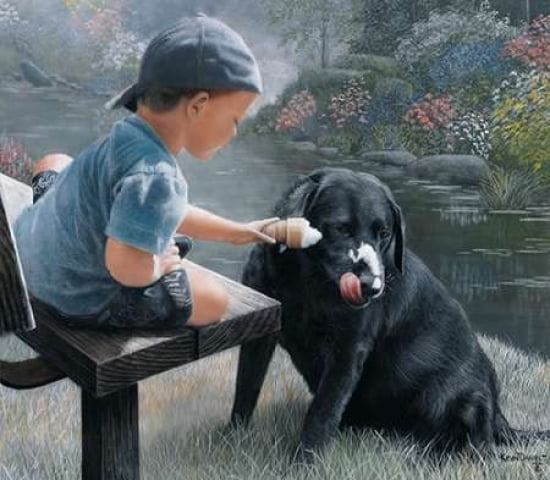 Posterazzi Ice Cream Canvas Art - Kevin Daniel (24 x 24)
