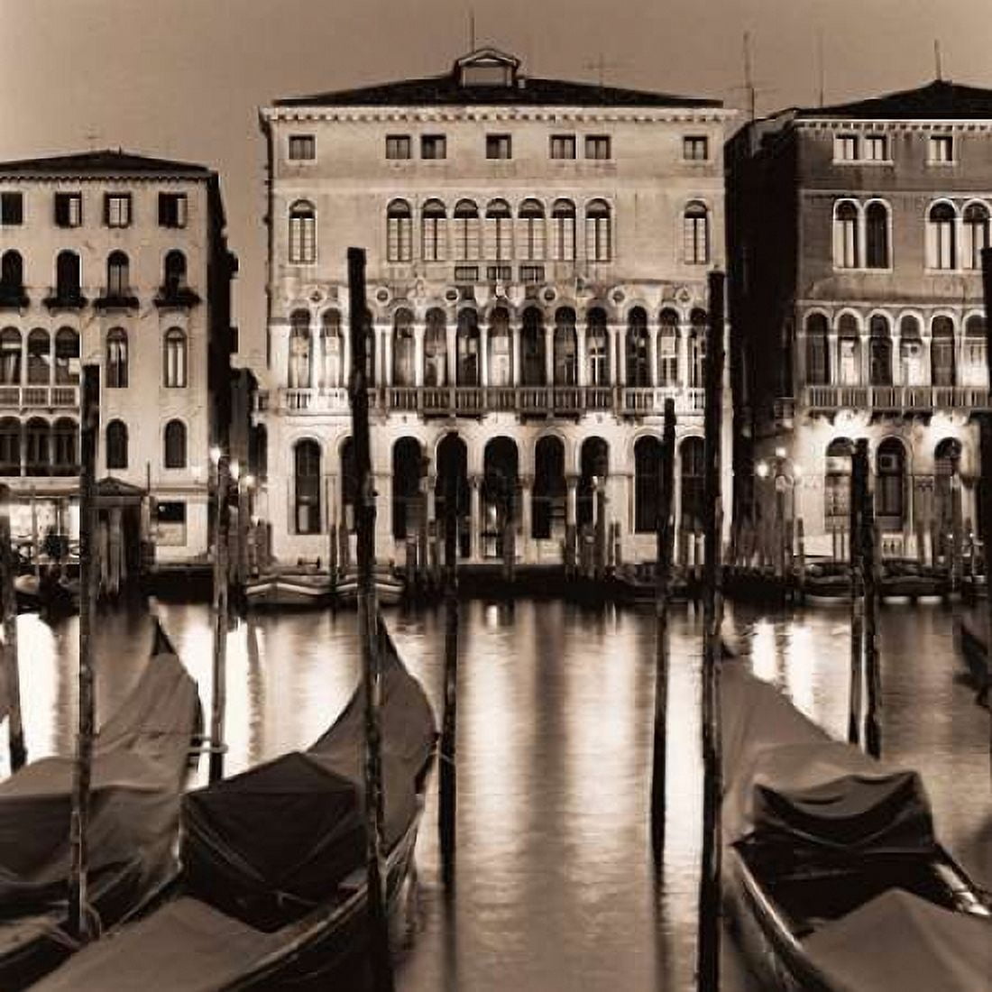 Posterazzi Il Gran Canale di Notte Canvas Art - Alan Blaustein (24 x 24)