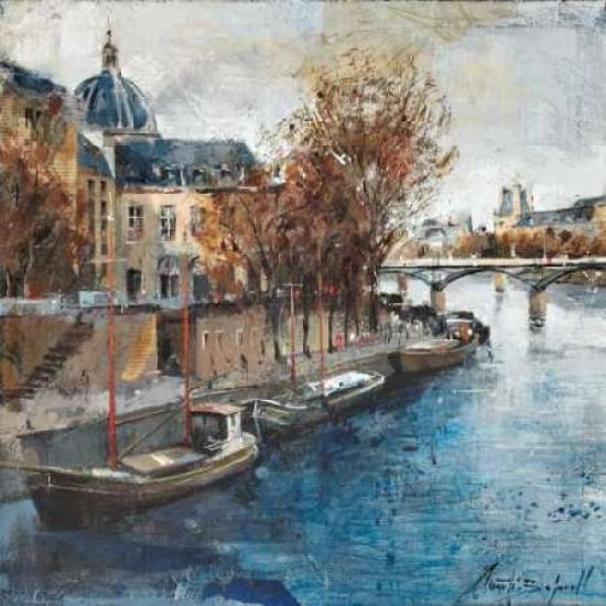 Posterazzi Ile de la Cite Paris Canvas Art - Marti Bofarull (24 x 24)