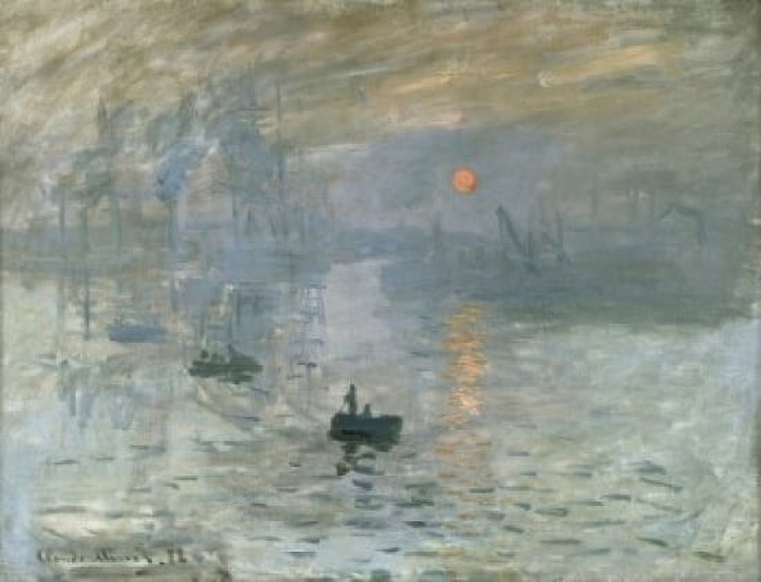 Posterazzi Impression Sunrise (The Outer Harbor of Le Havre Facing Southeast) 1872 Claude Monet (1840-1926 French) Oil on canvas Musee Marmottan Paris France Canvas Art - Claude Monet (24 x 36)