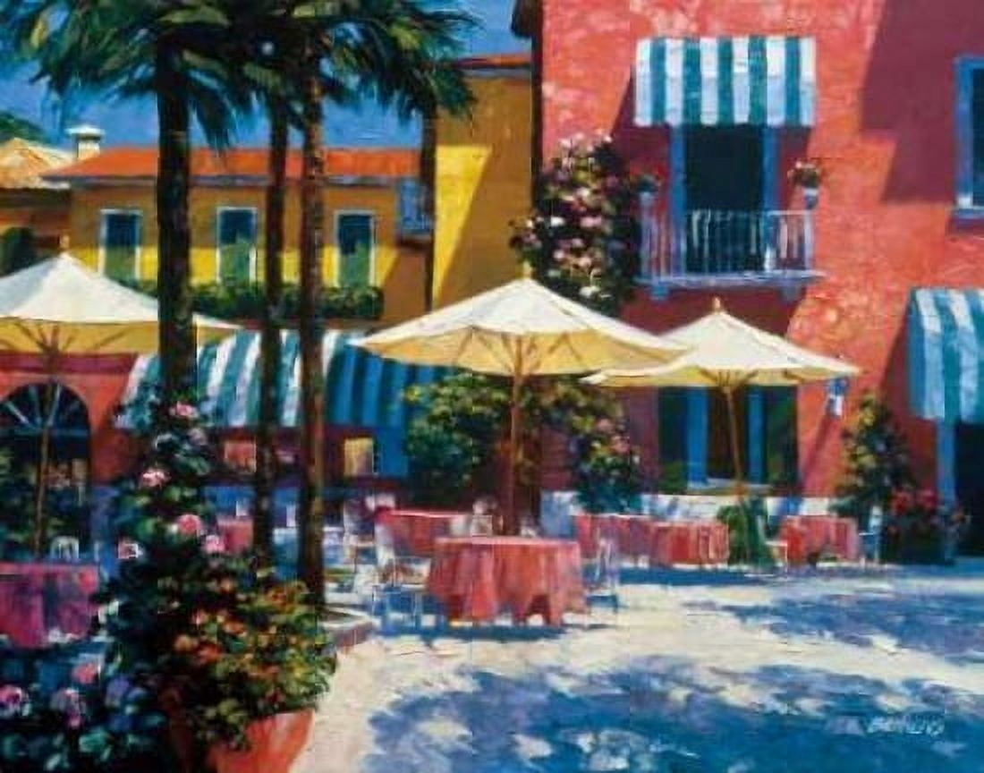 Posterazzi Inn at Lake Garda Canvas Art - Howard Behrens (22 x 28)