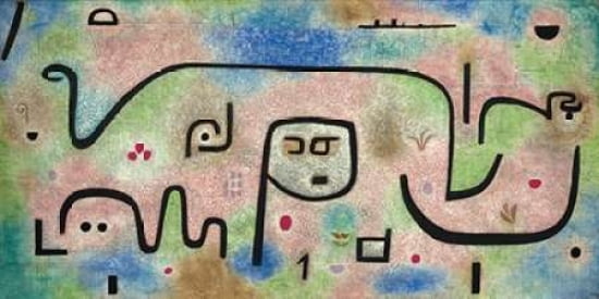 Posterazzi Insula Dulcamara Canvas Art - Paul Klee (10 x 20)