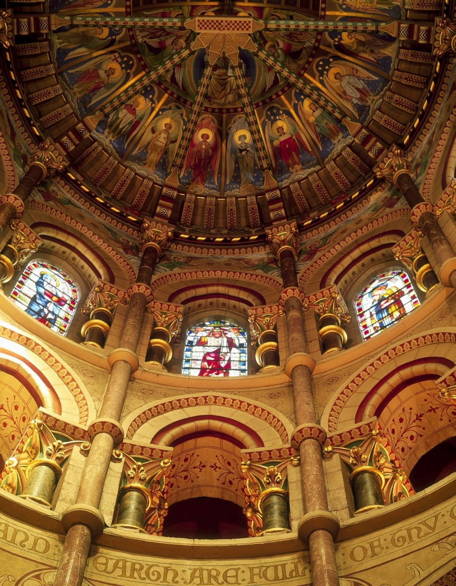 Posterazzi Interiors Of A Cathedral St Finbarrs Cathedral Cork Republic Of Ireland Canvas Art - The Irish Image Collection Design Pics (24 x 32)