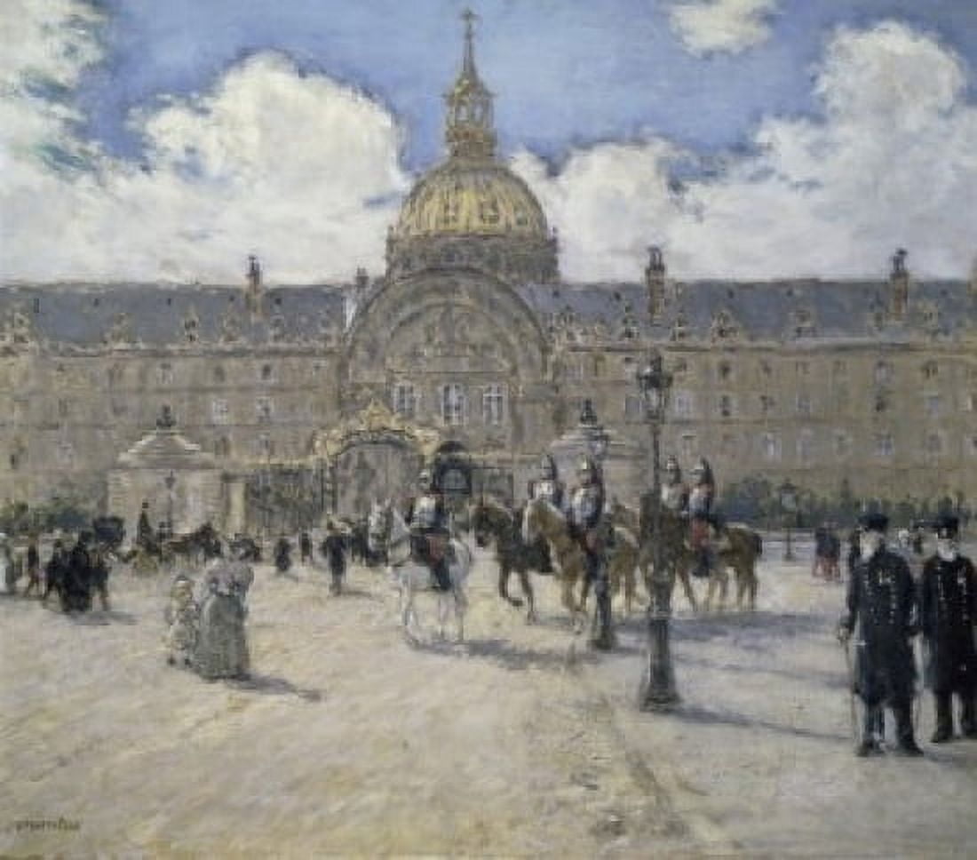 Posterazzi The Invalid Soldiers (Les Invalids) Jean-Francois Raffaelli (1850-1924French) Musee du Carnavalet Paris Canvas Art - Jean-Francois Raffaelli (24 x 36)