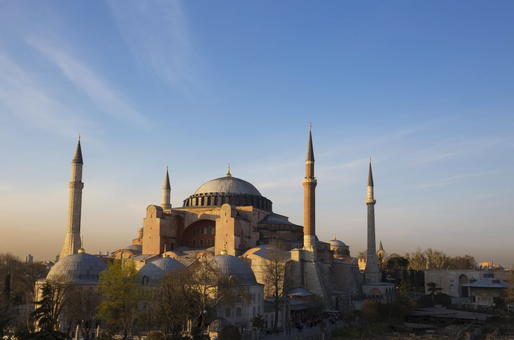 Posterazzi Islamic mosque at sunset Istanbul Turkey Canvas Art - Mark Thomas Design Pics (38 x 24)