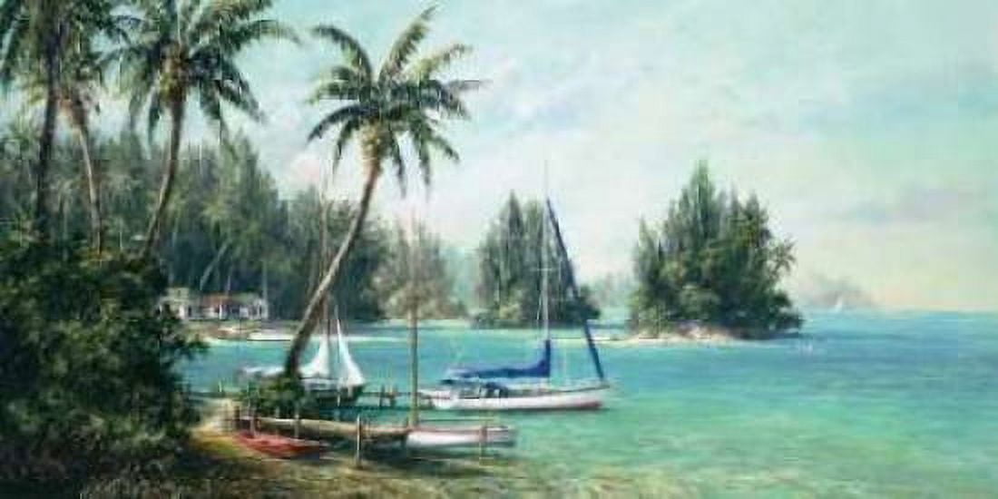 Posterazzi Island Cove Canvas Art - Art Fronckowiak (24 x 48)