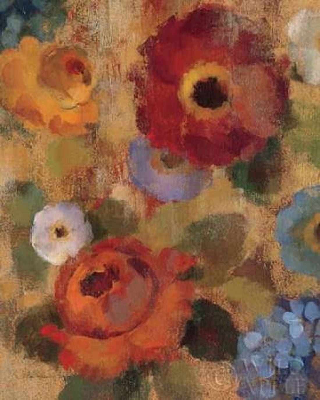 Posterazzi Jacquard Floral II Crop Canvas Art - Silvia Vassileva (24 x 30)