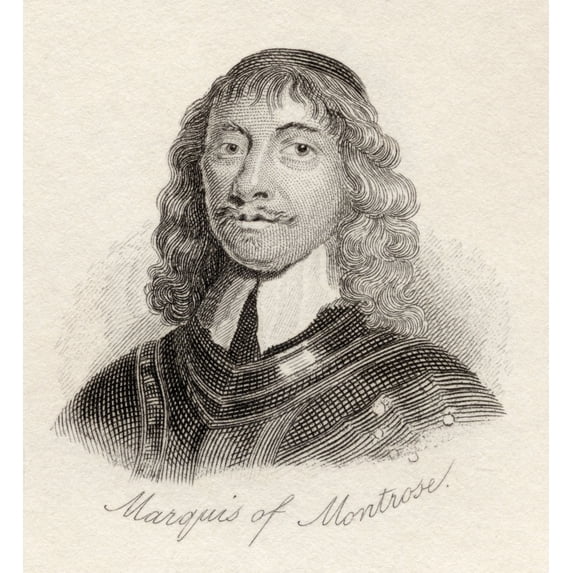 Posterazzi James Graham, 1st Marquess & 5th Earl of Montrose, 1612 To 1650 Scottish Nobleman & Soldier From The Book Crabbs Historical Dictionary Published 1825 Poster Print, 14 x 15