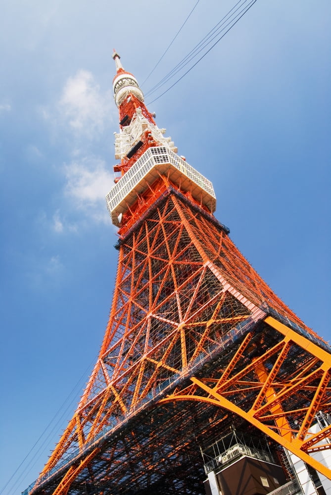 Posterazzi Japan Tokyo Tower Tokyo Canvas Art - Bill Brennan Design Pics (22 x 34)