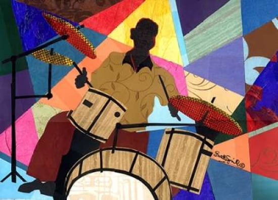 Posterazzi Jazz Drummer Canvas Art - Everett Spruill (18 x 24)
