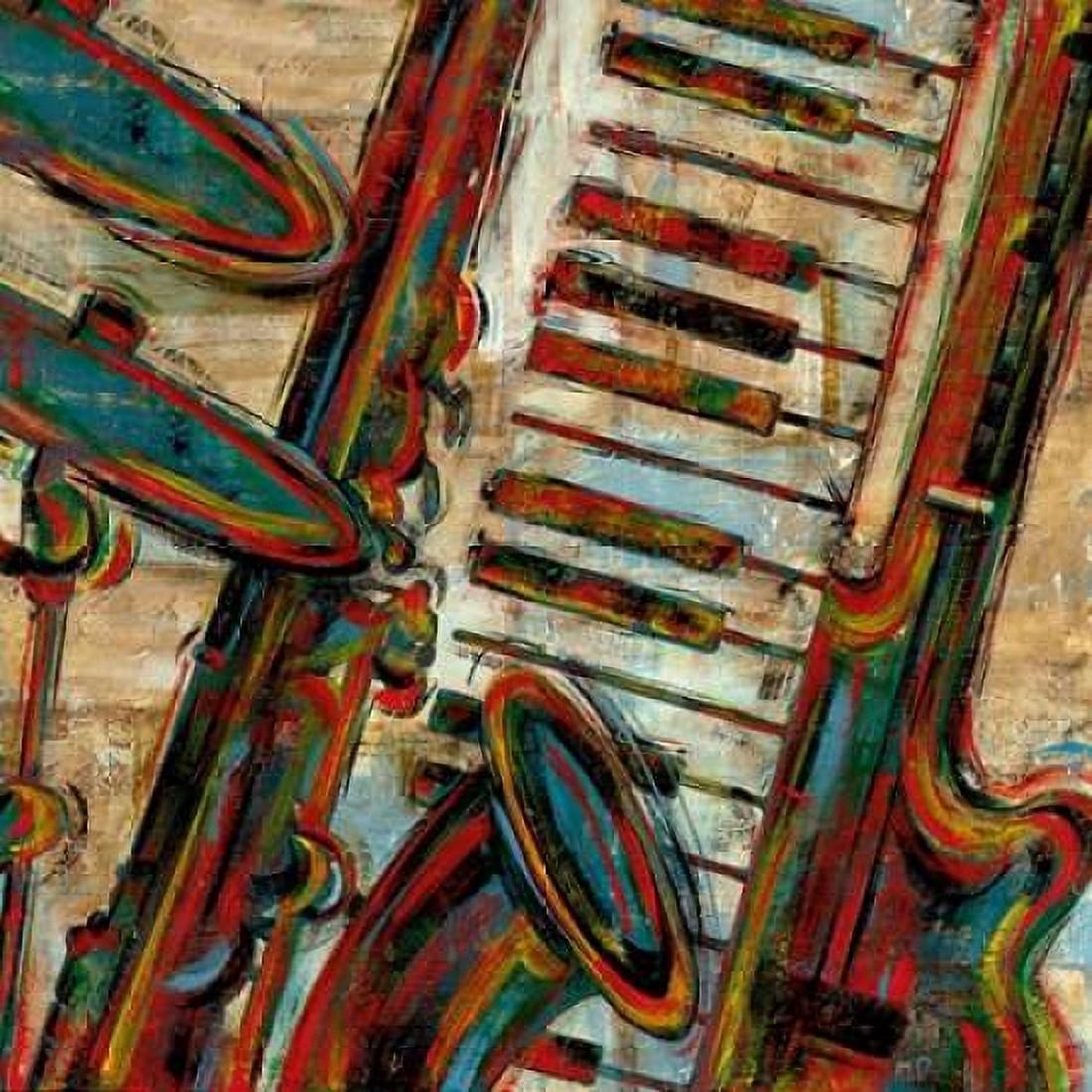 Posterazzi Jazz Montage Canvas Art - Maria Donovan (24 x 24)