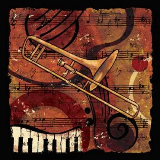 Posterazzi Jazz Music I Canvas Art - Inc CW Designs (24 x 24)