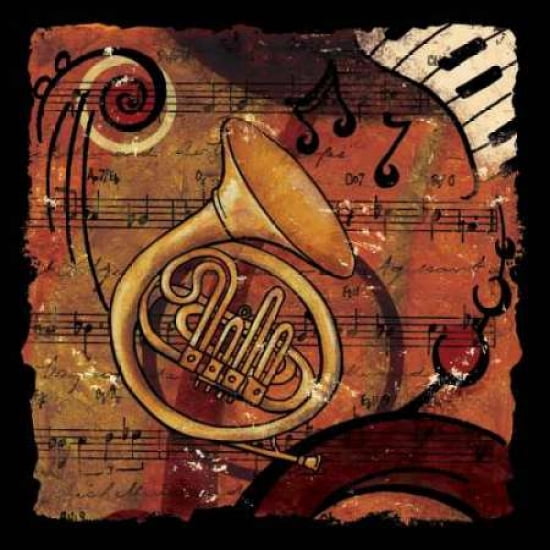 Posterazzi Jazz Music III Canvas Art - Inc CW Designs (24 x 24)