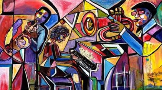 Posterazzi Jazz Trio Canvas Art - Everett Spruill (24 x 36)