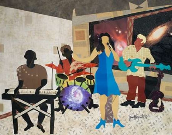 Posterazzi Jazz at City View Canvas Art - Everett Spruill (24 x 30)