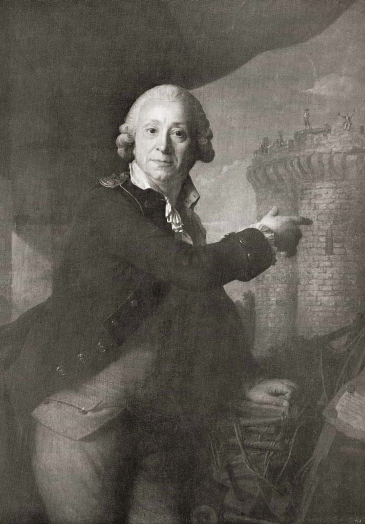 Posterazzi Jean Henri Latude 1725 Canvas Art - Ken Welsh Design Pics (22 x 34)
