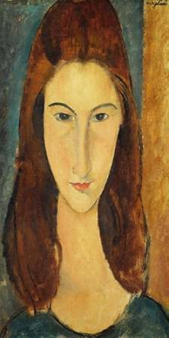 Posterazzi Jeanne Hebuterne Canvas Art - Amedeo Modigliani (10 x 20)