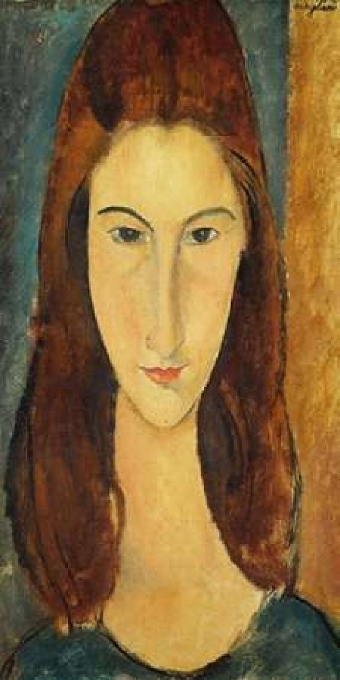 Posterazzi Jeanne Hebuterne Canvas Art - Amedeo Modigliani (24 x 48)