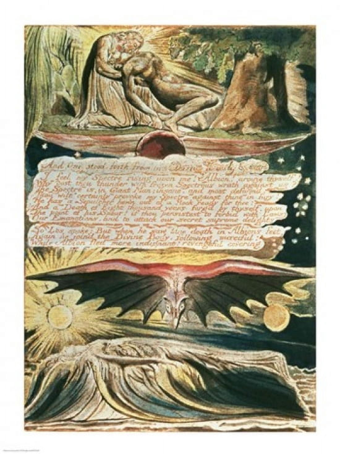 Posterazzi Jerusalem The Emanation of the Giant Albion And One stood forth Canvas Art - William Blake (24 x 36)
