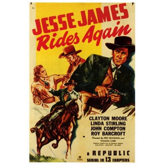 Posterazzi Jesse James Rides Again Movie Poster - 27 x 40 in.