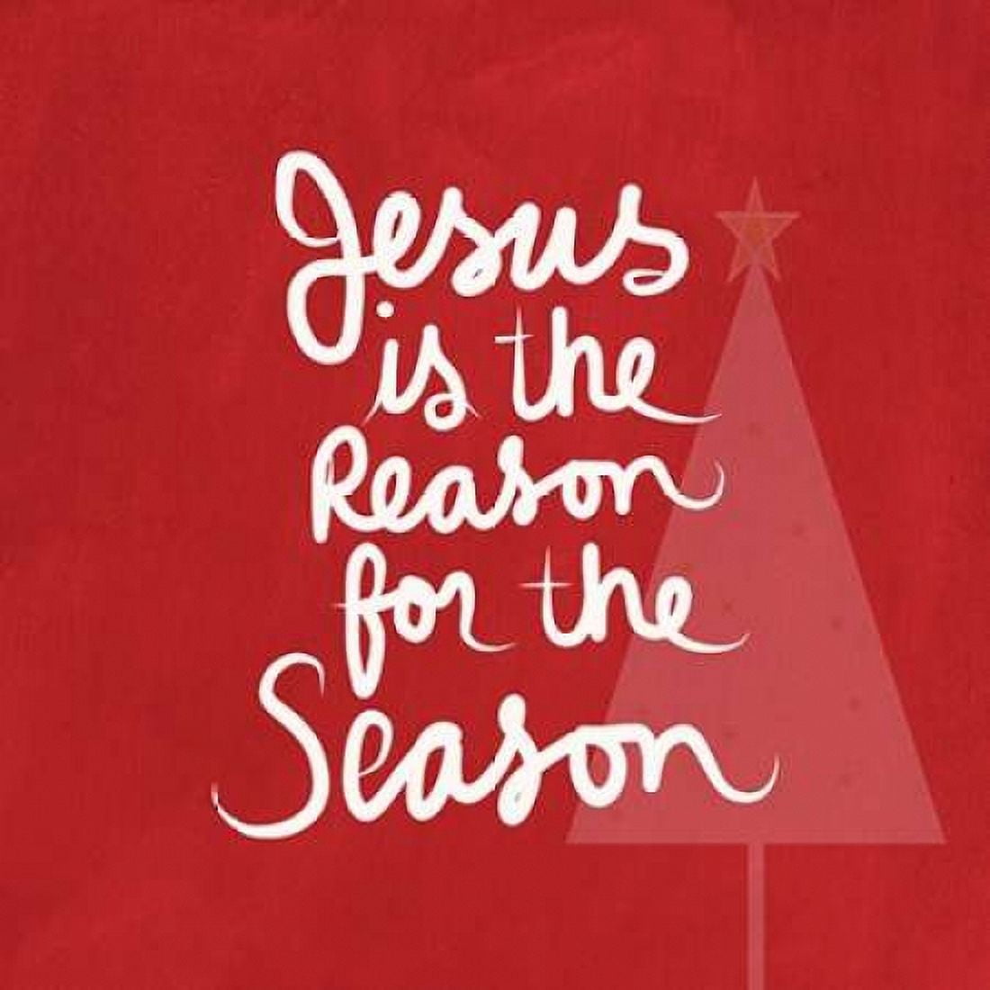 Posterazzi Jesus is the Reason - Red Canvas Art - Linda Woods (24 x 24)