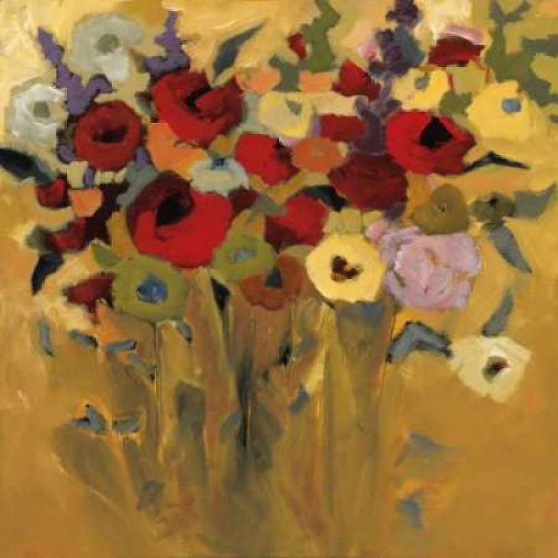 Posterazzi Jewel Bouquet Canvas Art - Jennifer Harwood (24 x 24)