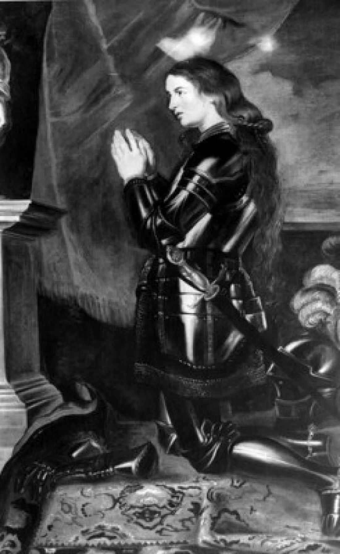 Posterazzi Joan of Arc by Peter Paul Rubens print 1577-1640 Canvas Art - Peter Paul Rubens (24 x 36)