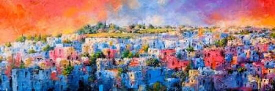 Posterazzi Jodhpur la citta blu Canvas Art - Tebo Marzari (8 x 24)